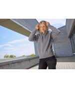 Unisex Workwear Half-Zip Hoody OCS Blended & RCS Dark-melange 10447