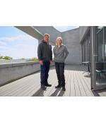 Unisex Workwear Half-Zip Hoody OCS Blended & RCS Dark-melange 10447