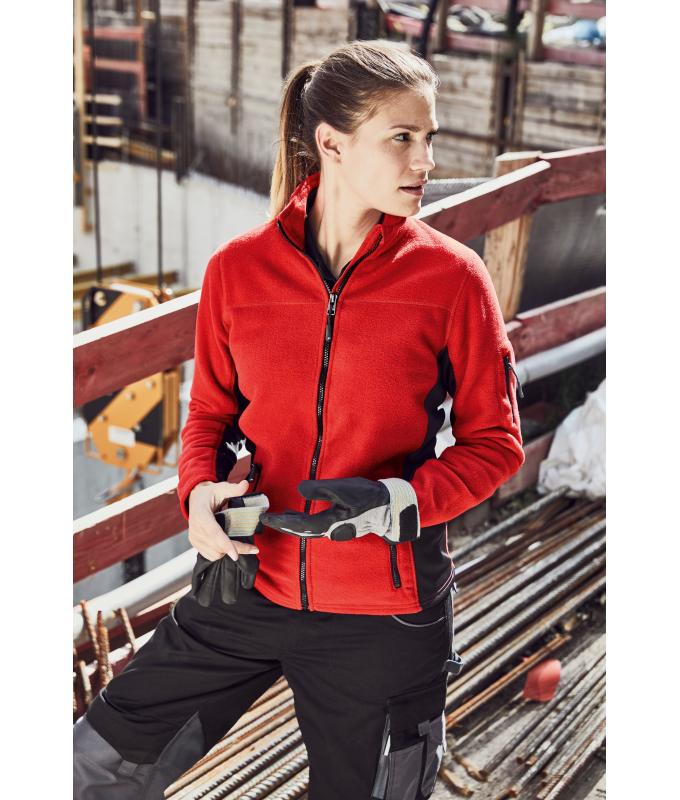Damen Ladies' Workwear Fleece Jacket - STRONG - Carbon/black 8313