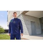 Men Men's Workwear Fleece Jacket - STRONG - Red/black 8314