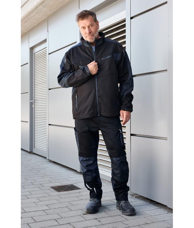 Unisex Workwear Softshell Jacket - STRONG - Carbon/black 8308