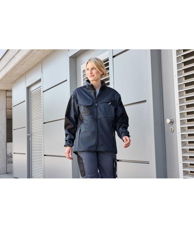 Unisex Workwear Softshell Jacket - STRONG - Carbon/black 8308