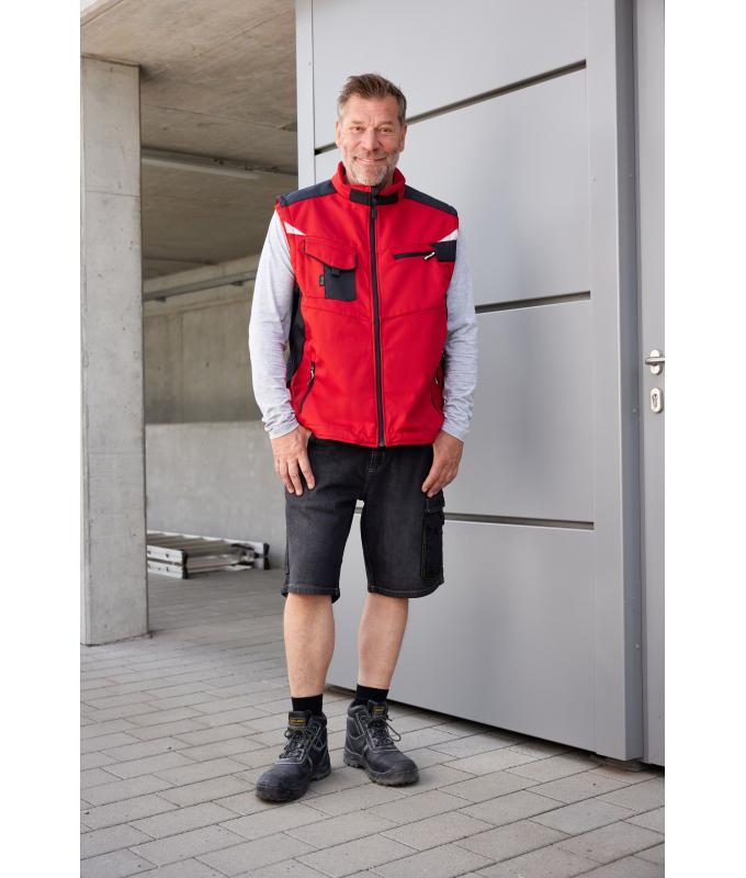 Unisex Workwear Softshell Vest - STRONG - White/carbon 8309