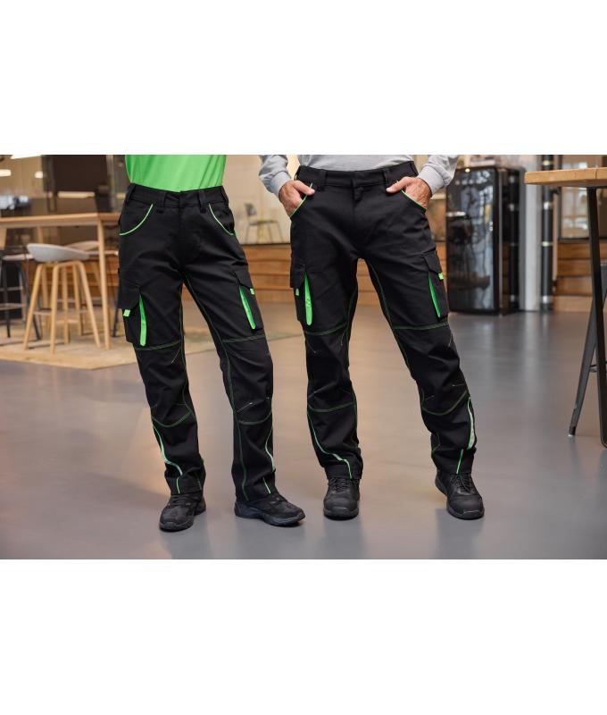 Unisex Workwear Pants - COLOR - Carbon/red 8524