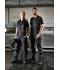 Unisex Workwear Pants with Bib - COLOR - Carbon/red 8525