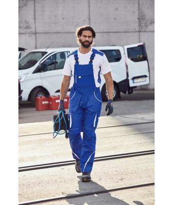 Unisex Workwear Pants with Bib - COLOR - Carbon/red 8525