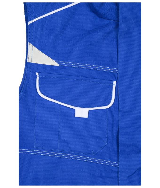 Unisex Workwear Vest - COLOR - Royal/white 8527