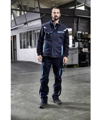 Unisex Workwear Softshell Padded Vest - COLOR - Red/navy 8531