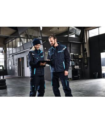 Unisex Workwear Softshell Padded Vest - COLOR - Black/lime-green 8531