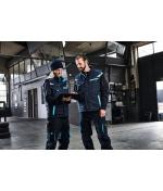 Unisex Workwear Softshell Padded Vest - COLOR - Royal/white 8531