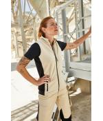 Damen Ladies' Workwear Fleece Vest - STRONG - White/carbon 8502