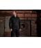 Unisex Men's Knitted Workwear Fleece Half-Zip - STRONG - Carbon-melange/black 8538