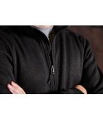Unisex Men's Knitted Workwear Fleece Half-Zip - STRONG - Dark-green-melange/black 8538