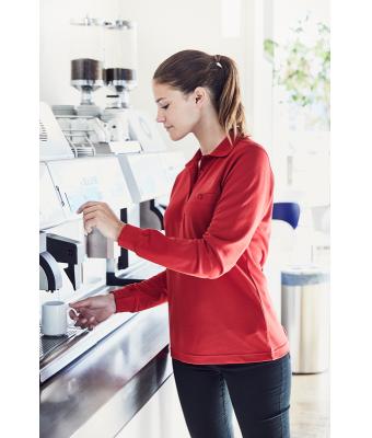 Ladies Ladies' Workwear Polo Pocket Longsleeve Stone 8539