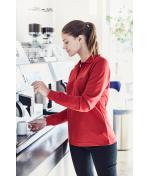 Damen Ladies' Workwear Polo Pocket Longsleeve Red 8539