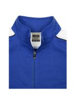 Damen Ladies' Workwear Sweat Jacket - COLOR - Black/lime-green 8543