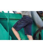 Unisex Workwear Stretch-Bermuda-Jeans Black-denim 10523