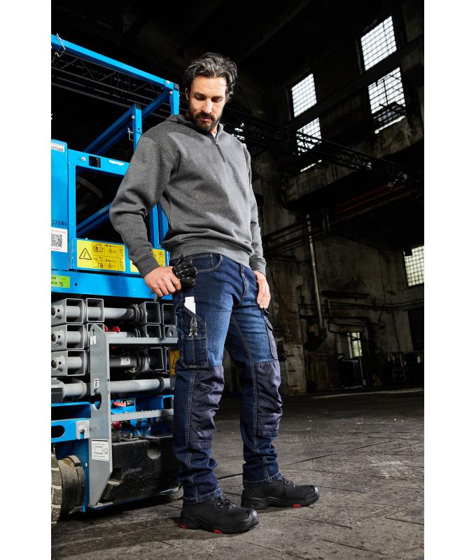 Unisex Workwear Stretch-Jeans Blue-denim 8715