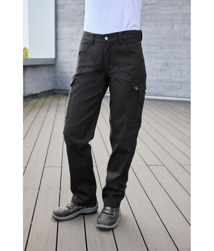 Unisex Workwear Cargo Pants Black 8713