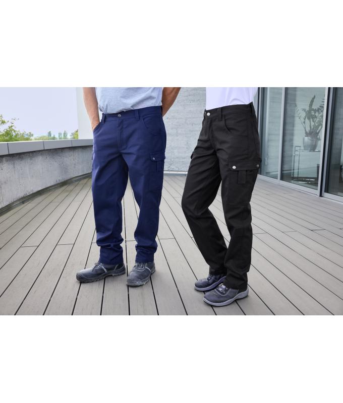 Unisex Workwear Cargo Pants Black 8713