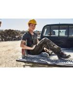Unisex Workwear Pants with Bib - SOLID - Black 8719