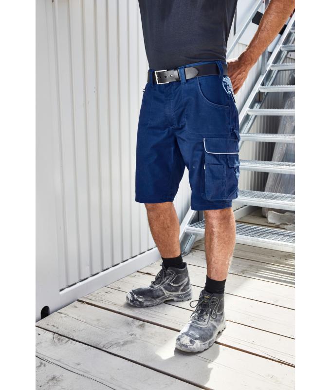 Unisex Workwear Bermudas - SOLID - Red 8720