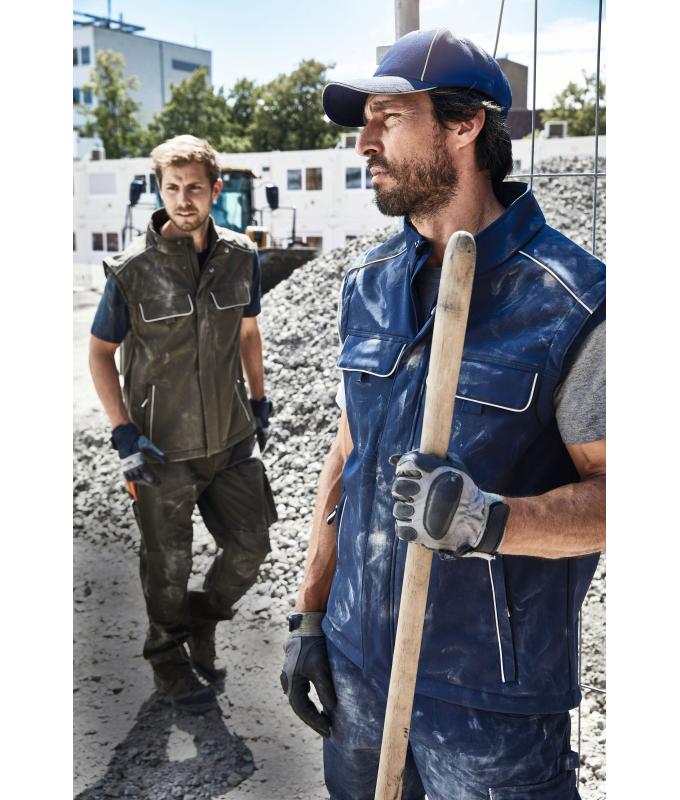 Unisex Workwear Softshell Vest - SOLID - Dark-royal 8723