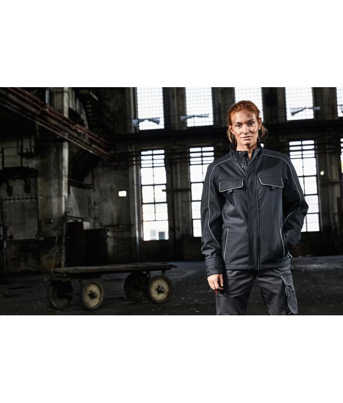 Unisex Workwear Softshell Jacket - SOLID - Carbon 8724