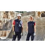 Unisex Workwear Softshell Padded Vest - SOLID - Navy 8725