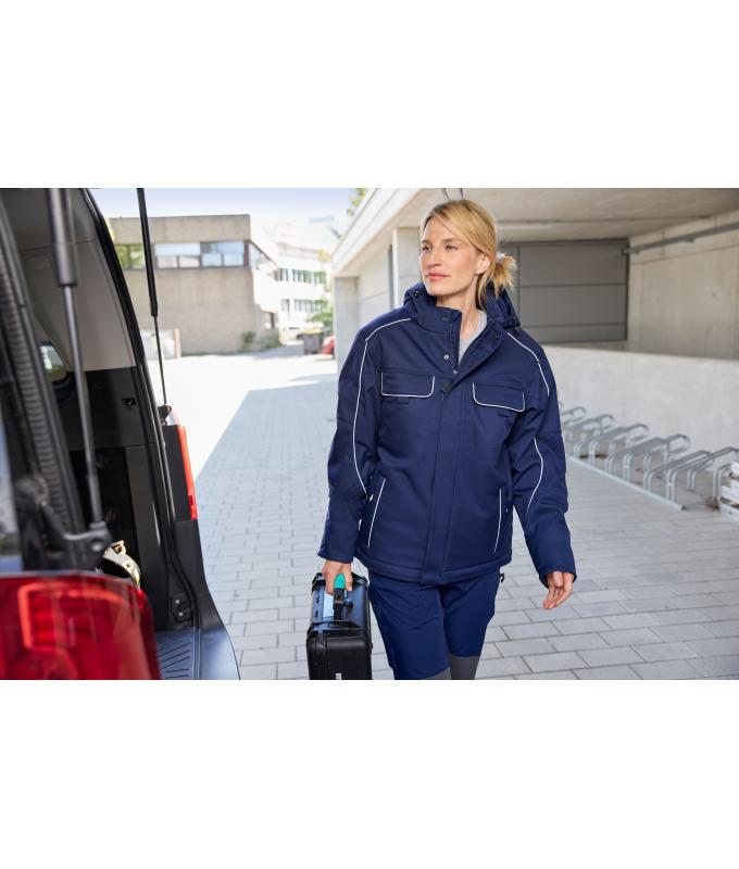 Unisex Workwear Softshell Padded Jacket - SOLID - Carbon 8726