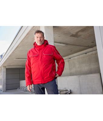 Unisex Workwear Softshell Padded Jacket - SOLID - Red 8726