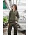 Damen Ladies' Workwear Sweat-Jacket - SOLID - Carbon 8727