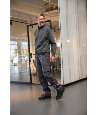 Unisex Workwear Sweat Jacket - SOLID - Red 8728