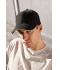 Unisex 6 Panel Sandwich Cap Light-grey/black/light-grey 7590