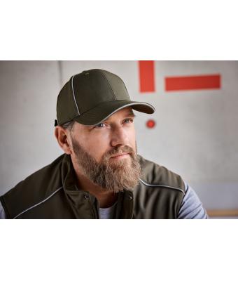 Unisex 6 Panel Workwear Cap - SOLID Black 10223