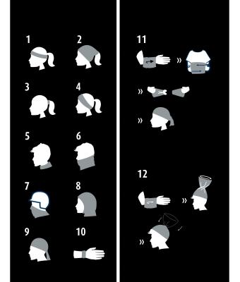 Unisex Economic X-Tube Polyester Blue-melange 7736