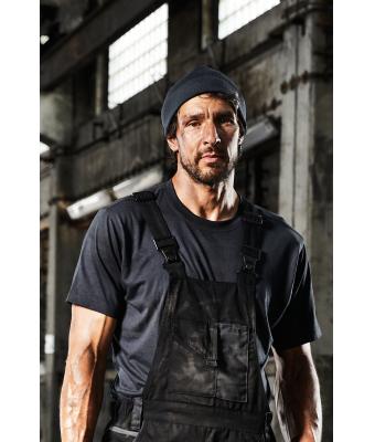 Unisex Knitted Fleece Workwear Beanie - STRONG - Carbon-melange/black 8519