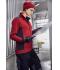 Unisex Knitted Fleece Workwear Beanie - STRONG - Red-melange/black 8519