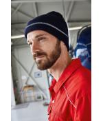 Unisex Reflective Beanie Black/silver 8702