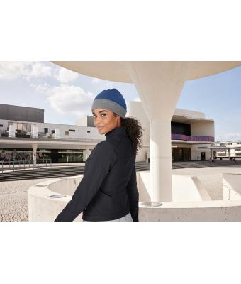 Unisex Reversible Beanie Royal/grey-heather 11118