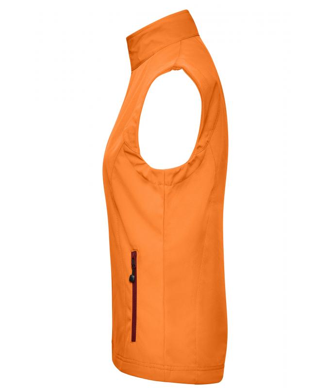 Damen Ladies' Softshell Vest Orange 7284