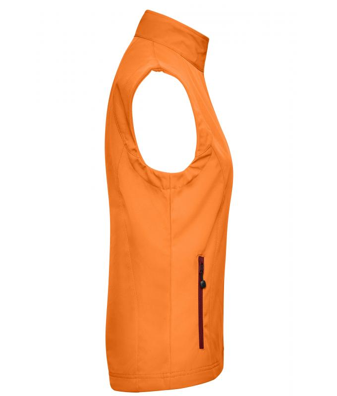 Damen Ladies' Softshell Vest Orange 7284