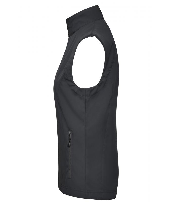 Damen Ladies' Softshell Vest Black 7284
