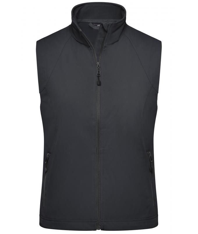 Damen Ladies' Softshell Vest Black 7284