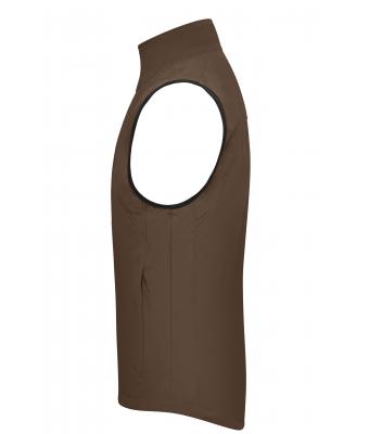 Men Men's Softshell Vest Brown 7308