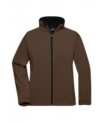 Damen Ladies' Softshell Jacket Brown 7309