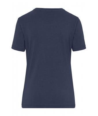 Damen Ladies' ORGANIC Stretch-T Work - SOLID -   OCS Blended Navy 8707