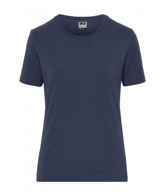 Damen Ladies' ORGANIC Stretch-T Work - SOLID -   OCS Blended Navy 8707