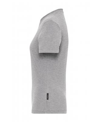 Damen Ladies' ORGANIC Stretch-T Work - SOLID -   OCS Blended Grey-heather 8707
