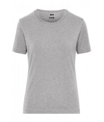 Damen Ladies' ORGANIC Stretch-T Work - SOLID -   OCS Blended Grey-heather 8707